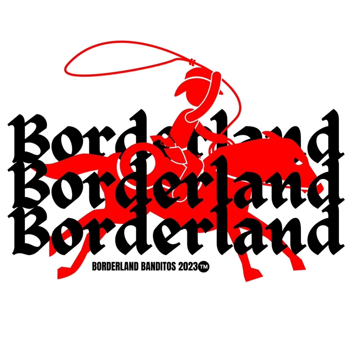 BORDERLAND VAQUERO ROJO CAMISETA