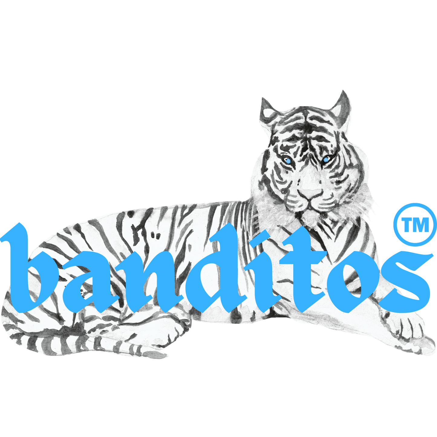 BANDITOS TIGRE BLANCO CAMISETA